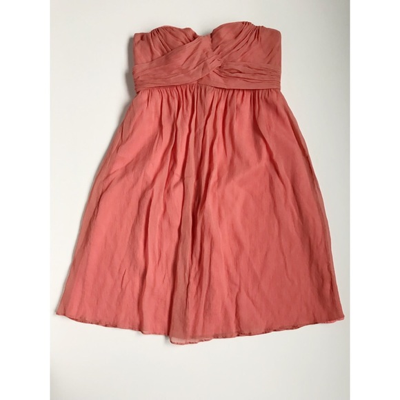 J. Crew Taryn Peach Strapless Sweetheart Dress - Picture 2 of 8
